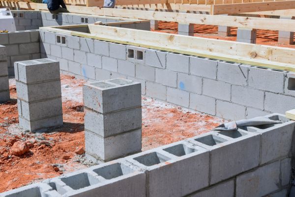Cement Block Installation in Brighton